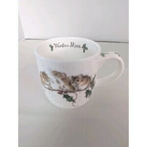 Royal Worcester Wrendale Design" Winter Mice" Mug.